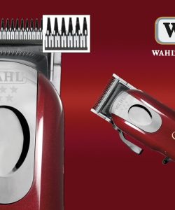 Mașină de tuns Wahl Cordless Magic Clip 5 Star, vișiniu - imagine 6