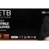 Mănuși din nitril negre, mărimea S, ETB Disposable – set 100 buc., ED565S