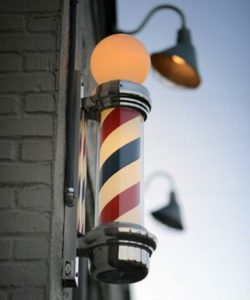 Alternative view of Reclama ( sigla ) luminoasa Barber Shop ( BARBER POLE ) 85 cm