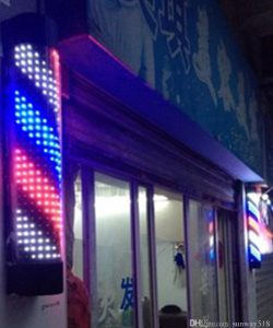 Reclama ( sigla ) luminoasa Barber Shop cu LED  ( BARBER POLE ) 120CM - imagine 2