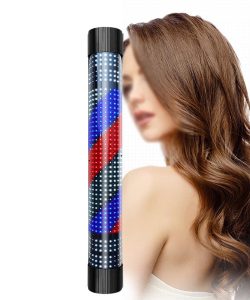 Reclama ( sigla ) luminoasa Barber Shop cu LED  ( BARBER POLE ) 120CM - imagine 8
