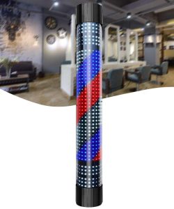 Reclama ( sigla ) luminoasa Barber Shop cu LED  ( BARBER POLE ) 120CM - imagine 5