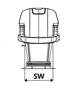 Scaun Frizerie / Barber shop Hercule - negru - imagine 6