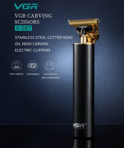 Aparat de tuns profesional pentru contur VGR V 087 , fara fir , incarcare USB , negru - imagine 7