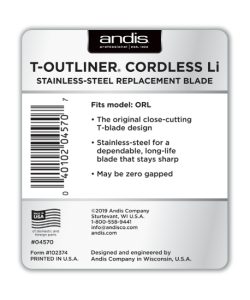 CUTIT PENTRU MASINA DE CONTUR ANDIS T-OUTLINER CORDLESS - imagine 2