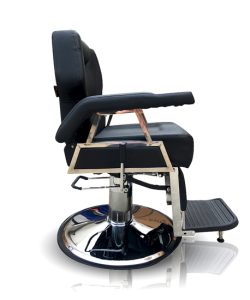 Scaun frizerie Florida - Negru - imagine 3