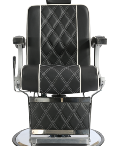 Scaun frizerie Boston - Negru - imagine 5