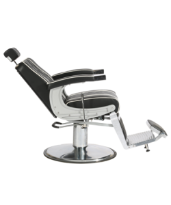 Scaun frizerie Boston - Negru - imagine 3