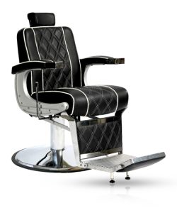 Scaun frizerie Boston - Negru