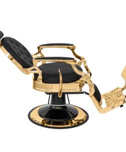 Scaun frizerie Miami - Negru - imagine 3