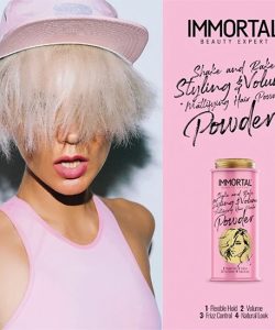 Pudra de volum IMMORTAL – cu fixare flexibila si aspect mat – 20g - imagine 2