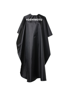 Manta (pelerina) frizerie Yoshimoto - negru S701-BL