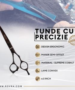 Foarfeca de tuns - ROVRA - Steel Sakai - 6.0 inch - Offset - imagine 4