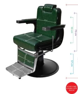 Scaun frizerie - New York - verde - imagine 12