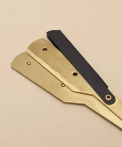 Brici metal negru-gold - imagine 3