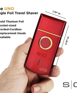 Aparat de ras STYLECRAFT - mini shaver - UNO - Rosu - imagine 8