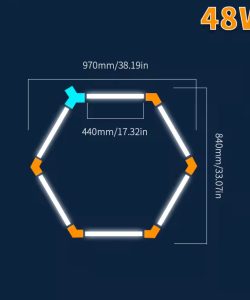 Alternative view of Hexa Light – iluminare profesională pentru salon de frizerie și coafor