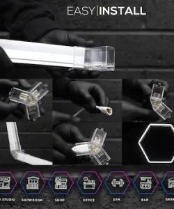 Hexa Light – iluminare profesională pentru salon de frizerie și coafor - imagine 5