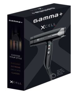 Uscator de par - GAMMA+ XCELL - 110.000 RPM - NEGRU - imagine 2