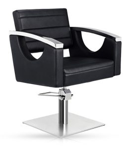Scaun pentru coafor - MIRPLAY - FANDY - Negru
