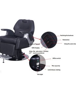 Scaun frizerie - MENOSER- ELECTRIC - imagine 3