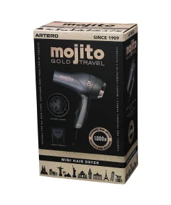 Uscator de par mini de voiaj ARTERO MOJITO GOLD 1000W - imagine 2