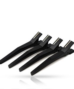 Clipsuri de par din silicon - ROVRA - set 4 bucati - Negru