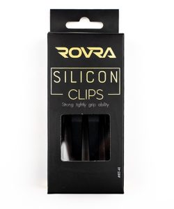 Clipsuri de par din silicon - ROVRA - set 4 bucati - Negru - imagine 4