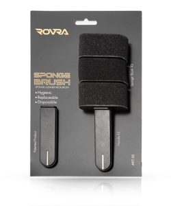 Pamatuf pentru frizerie din burete - ROVRA - Negru