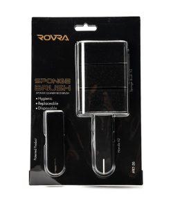 Pamatuf pentru frizerie din burete - ROVRA - Negru - imagine 3