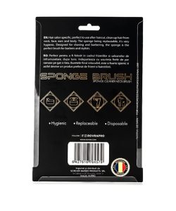 Pamatuf pentru frizerie din burete - ROVRA - Negru - imagine 2