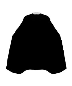 Pelerină coafor / frizerie personalizabilă, neagră - imagine 3
