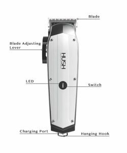 Masina de tuns - HUSH PROFESSIONAL / HU22C - 7000 RPM - fara fir - imagine 3