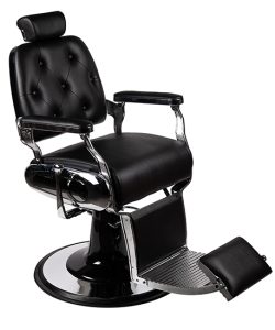 Scaun frizerie - Santa Fe - Negru - imagine 3