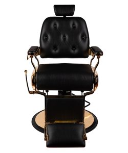 Scaun frizerie - Juarez - Negru - imagine 4