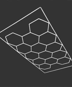 Lumini LED hexagonale, tip fagure – 4,84 × 2,43 m - imagine 5