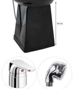 Unitate de spalare (scafa) coafor cu bazin din ceramica