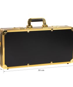 Geanta frizerie transport si depozitare BARBER Negru+Gold - imagine 3