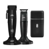 Set combo JRL Onyx, mașină de tus, aparat de contur și shaver, negru