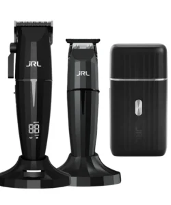 Set combo JRL Onyx, mașină de tus, aparat de contur și shaver, negru