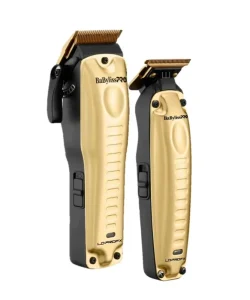 Set combo masina de tuns + masina de contur – BaBylissPro – Lo-ProFX – Gold - imagine 2