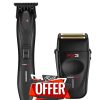 Set BaBylissPRO FX3, mașină de contur și aparat de ras, negru