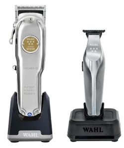 Set combo masina de tuns Senior Metal Edition + masina de contur Hi-Viz – Wahl - imagine 2