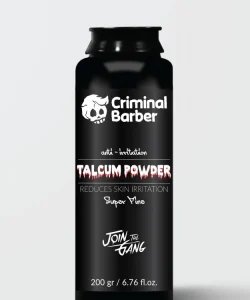 Pudră de talc parfumată Criminal BARBER, 200 gr