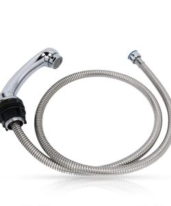 Furtun + para dus scafa frizerie - argintiu - 703A
