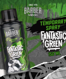 Spray colorant de păr Marmara Fantastic Green, verde, 150 ml - imagine 2
