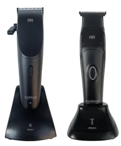 Set RAGNAR SPACE, mașină de tuns și aparat de contur, negru