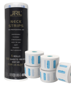 Gulere Frizerie JRL, Set 5 role x 100 buc, alb