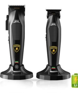 Set JRL Lamborghini Diamante, 2025C + 2025T, mașină de tuns și aparat de contur, negru - imagine 12