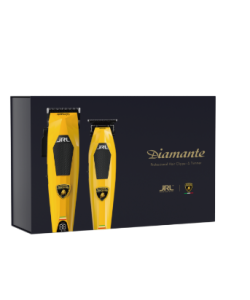 Set JRL Lamborghini Diamante, 2025C + 2025T, mașină de tuns și aparat de contur, galben - imagine 2